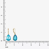 Monet Jewelry Gold Tone Womens Glass Drop Earrings