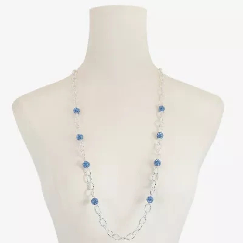 Monet Jewelry Womens Glass 34 Inch Strand Necklace