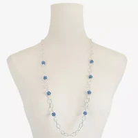 Monet Jewelry Womens Glass 34 Inch Strand Necklace
