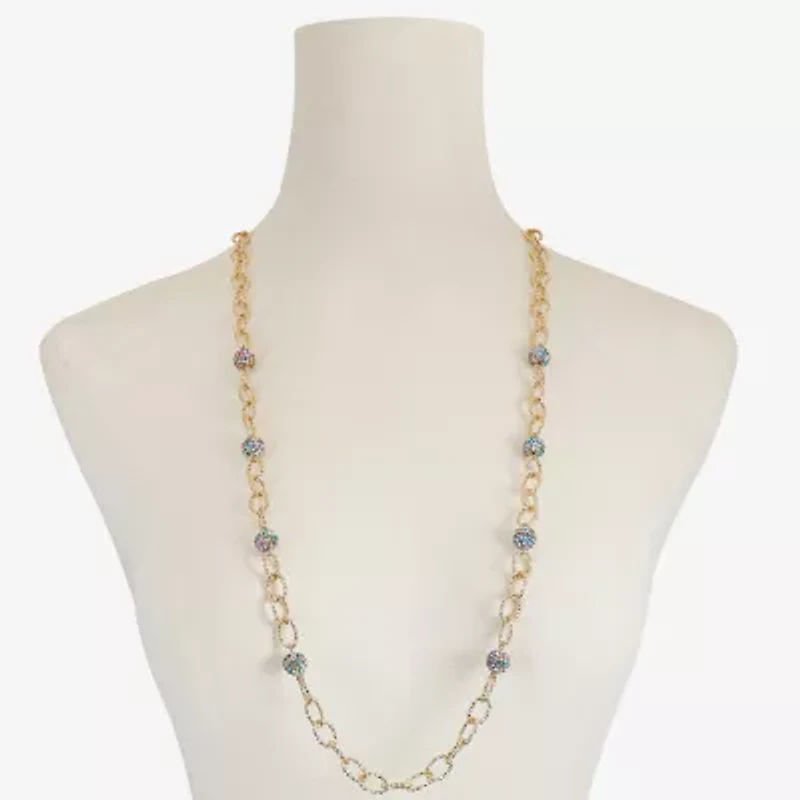 Monet Jewelry Womens Glass 34 Inch Strand Necklace