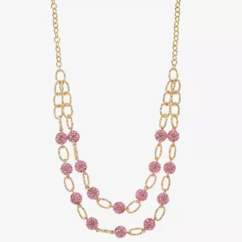 Monet Jewelry Womens Glass 18 Inch Strand Necklace