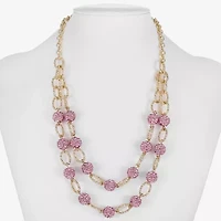 Monet Jewelry Womens Glass 18 Inch Strand Necklace