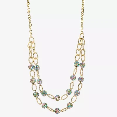 Monet Jewelry Womens Glass 18 Inch Strand Necklace