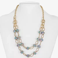 Monet Jewelry Womens Glass 18 Inch Strand Necklace