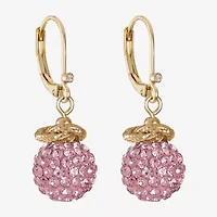 Monet Jewelry Womens Glass Round Drop Earrings