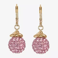 Monet Jewelry Womens Glass Round Drop Earrings