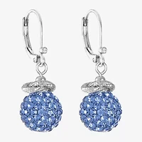 Monet Jewelry Womens Glass Round Drop Earrings