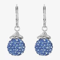 Monet Jewelry Womens Glass Round Drop Earrings