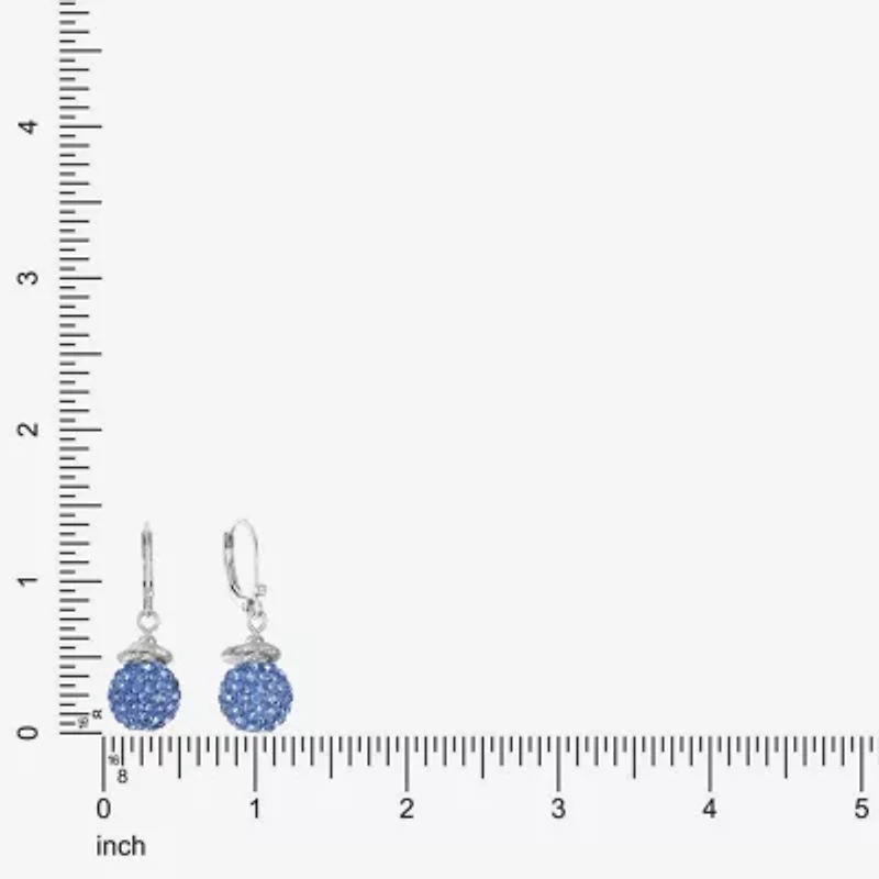 Monet Jewelry Womens Glass Round Drop Earrings