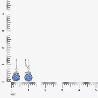 Monet Jewelry Womens Glass Round Drop Earrings