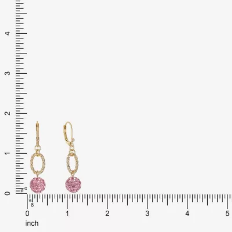 Monet Jewelry Womens Glass Round Drop Earrings