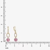 Monet Jewelry Womens Glass Round Drop Earrings