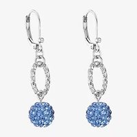 Monet Jewelry Womens Glass Round Drop Earrings