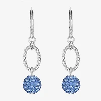 Monet Jewelry Womens Glass Round Drop Earrings