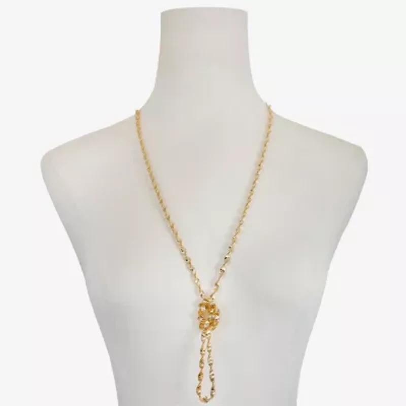 Monet Jewelry Twisted Womens 28 Inch Y Necklace