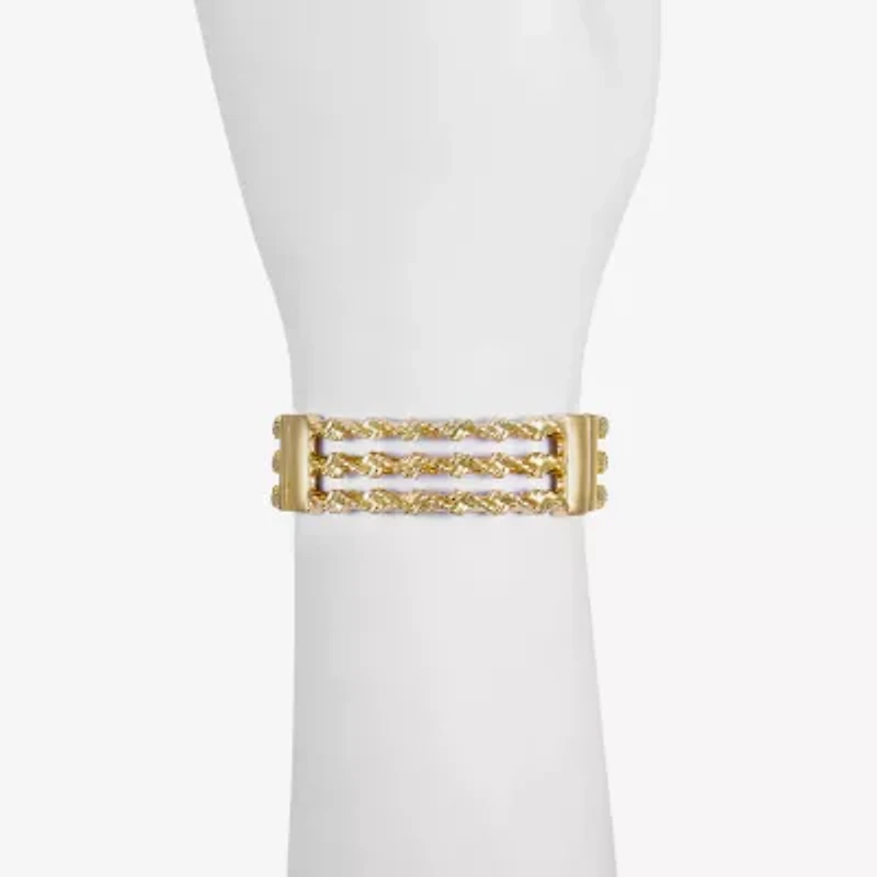 Monet Jewelry Twisted Womens Stretch Bracelet