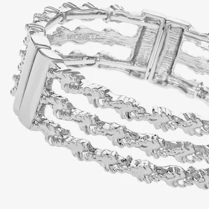 Monet Jewelry Twisted Womens Stretch Bracelet