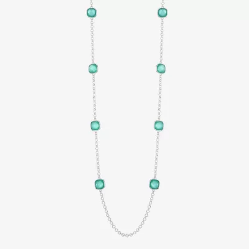 Monet Jewelry Womens Glass 36 Inch Strand Necklace