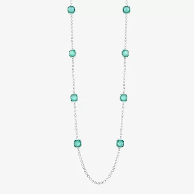 Monet Jewelry Womens Glass 36 Inch Strand Necklace