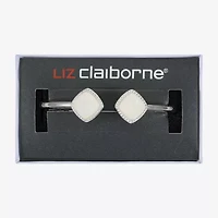 Liz Claiborne Womens Gold Tone Square Cushion Bangle Bracelet