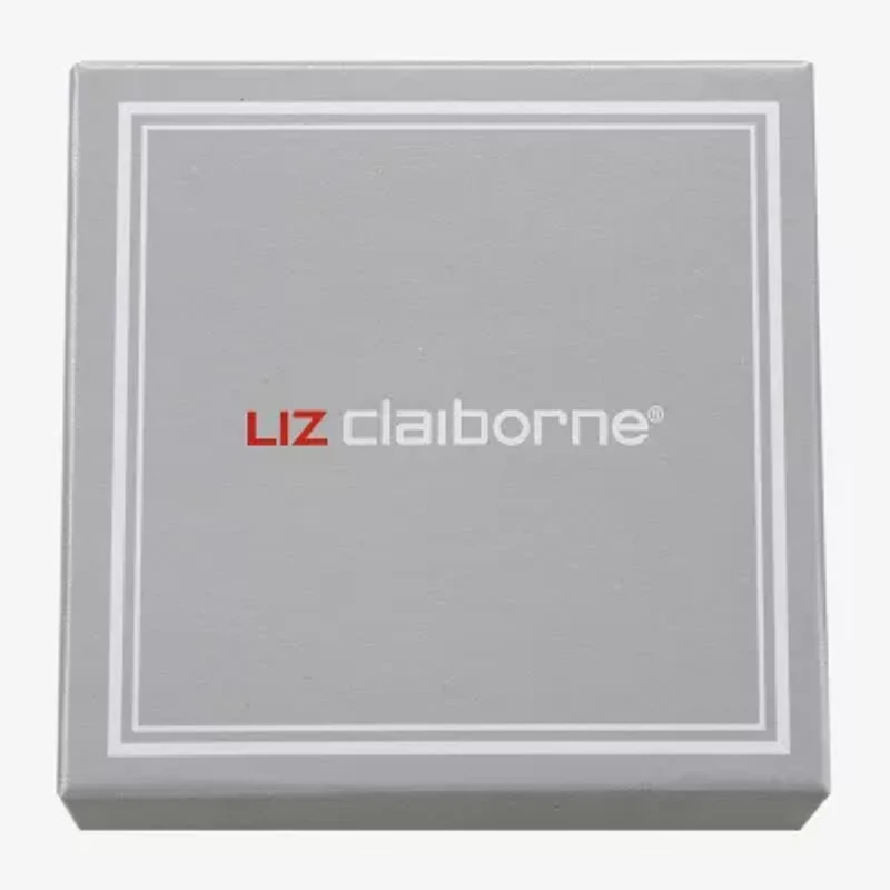 Liz Claiborne Womens Turquoise Square Cushion Hypoallergenic 2-pc. Jewelry Set
