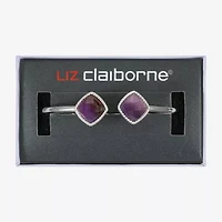 Liz Claiborne Womens Gold Tone Square Cushion Bangle Bracelet