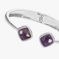 Liz Claiborne Womens Gold Tone Square Cushion Bangle Bracelet