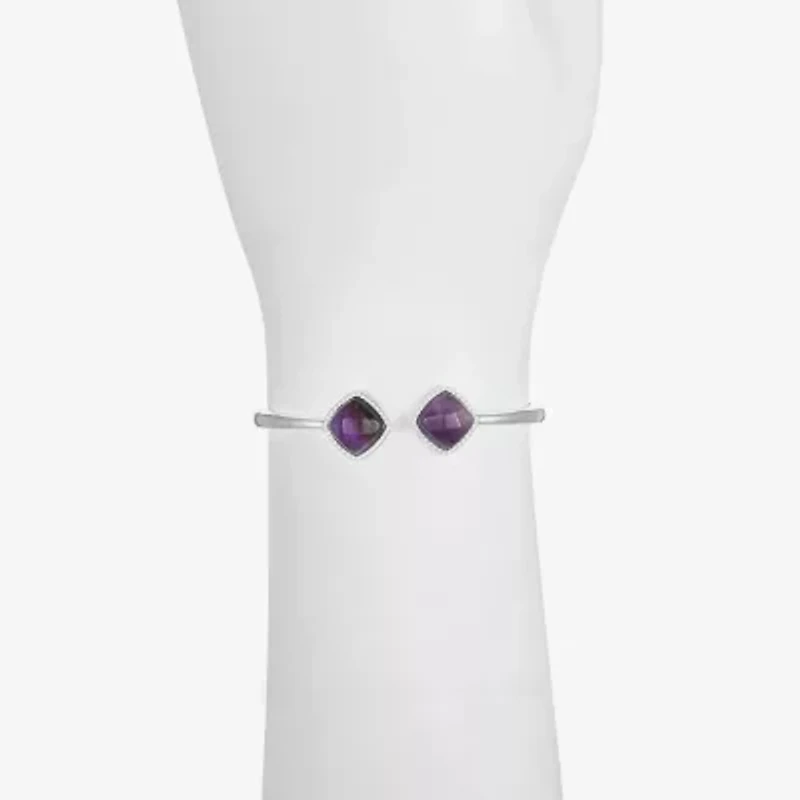 Liz Claiborne Womens Gold Tone Square Cushion Bangle Bracelet