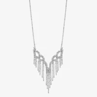 Monet Jewelry Timeless Silver Tone Womens 17 Inch Collar Necklace