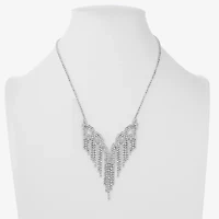 Monet Jewelry Timeless Silver Tone Womens 17 Inch Collar Necklace