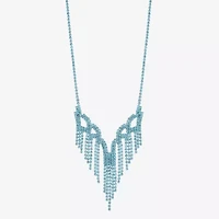 Monet Jewelry Timeless Silver Tone Womens 17 Inch Collar Necklace