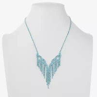 Monet Jewelry Timeless Silver Tone Womens 17 Inch Collar Necklace