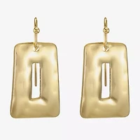Liz Claiborne Hammered Womens Drop Earrings