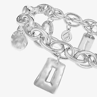 Liz Claiborne Hammered Womens Charm Bracelet