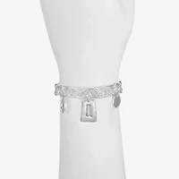 Liz Claiborne Hammered Womens Charm Bracelet