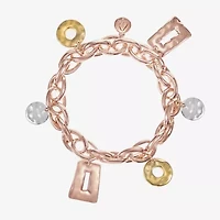 Liz Claiborne Hammered Womens Charm Bracelet