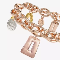 Liz Claiborne Hammered Womens Charm Bracelet