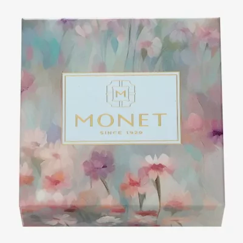 Monet Jewelry Gold Tone Womens Pink Glass Heart 2-pc. Jewelry Set