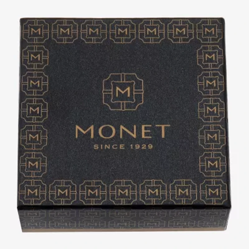 Monet Jewelry Gold Tone Initial Womens Glass Heart 2-pc. Set