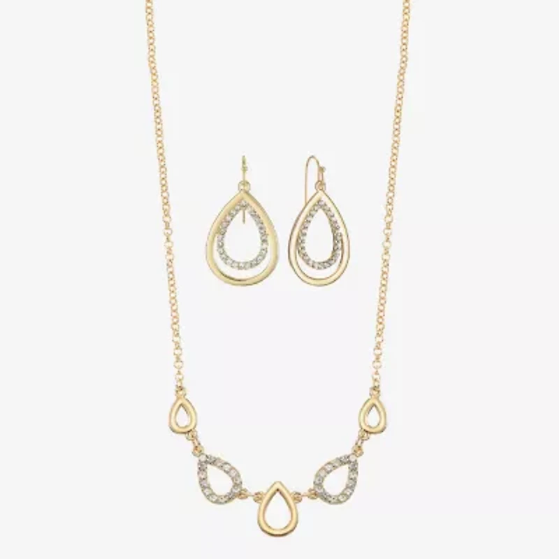 Liz Claiborne Womens Glass 2-pc. Jewelry Set