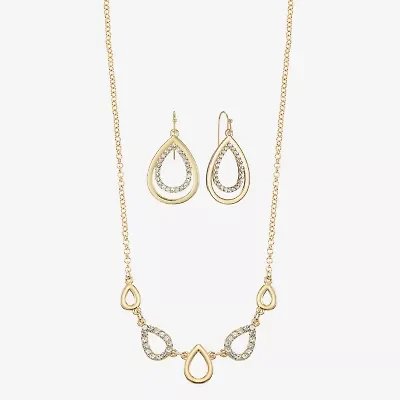 Liz Claiborne Womens Glass 2-pc. Jewelry Set