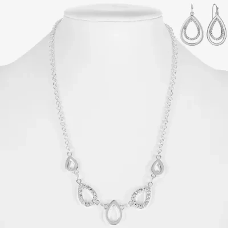 Liz Claiborne Womens Glass 2-pc. Jewelry Set