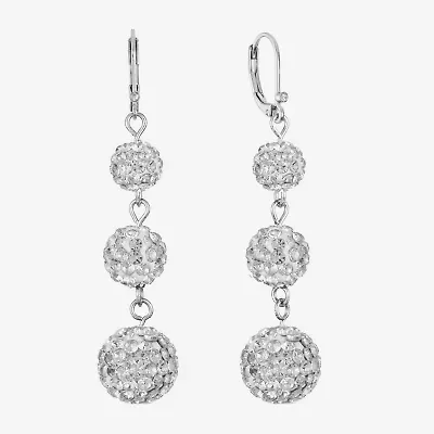 Monet Jewelry Womens Glass Round Drop Earrings
