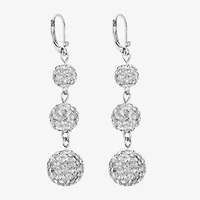 Monet Jewelry Womens Glass Round Drop Earrings