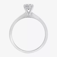 (G / Si1-Si2) Womens 3/4 CT. Lab Grown White Diamond 10K Gold Oval Solitaire Engagement Ring