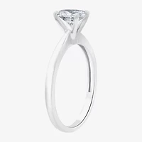 (G / Si1-Si2) Womens 3/4 CT. Lab Grown White Diamond 10K Gold Oval Solitaire Engagement Ring