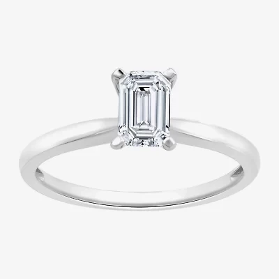 (G / Si1-Si2) Womens 3/4 CT. Lab Grown White Diamond 10K Gold Solitaire Engagement Ring