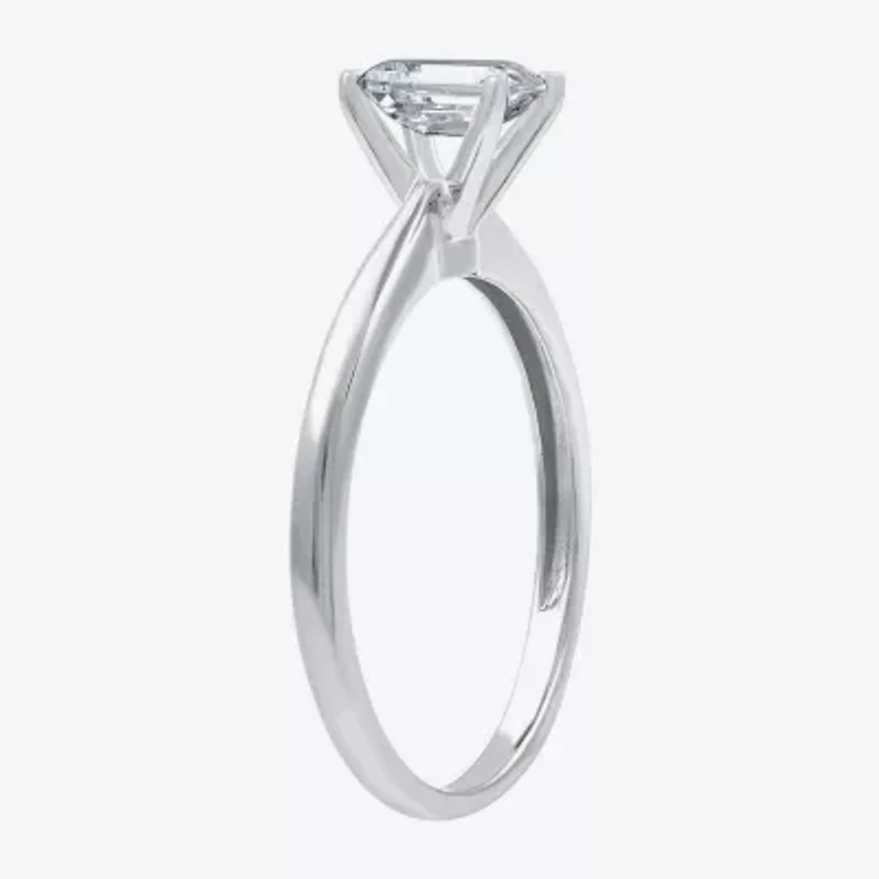 (G / Si1-Si2) Womens 3/4 CT. Lab Grown White Diamond 10K Gold Solitaire Engagement Ring