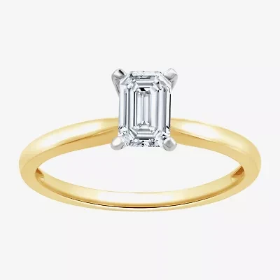 (G / Si1-Si2) Womens 3/4 CT. Lab Grown White Diamond 10K Gold Solitaire Engagement Ring