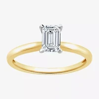 (G / Si1-Si2) Womens 3/4 CT. Lab Grown White Diamond 10K Gold Solitaire Engagement Ring